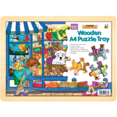 A4 Wooden Puzzle Tray 